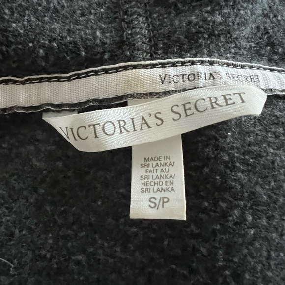 Victoria’s Secret PINK grey varsity full-zip hoodie sweatshirt - Picture 3 of 4
